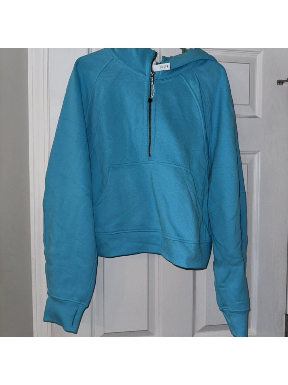 Lululemon XL/XXL Scuba Oversized Half-Zip Hoodie Electric Turquoise W3DM4S